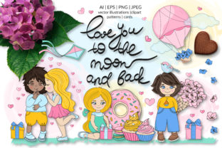 Download Cute Valentine Illustration Set - Illustration Collection
