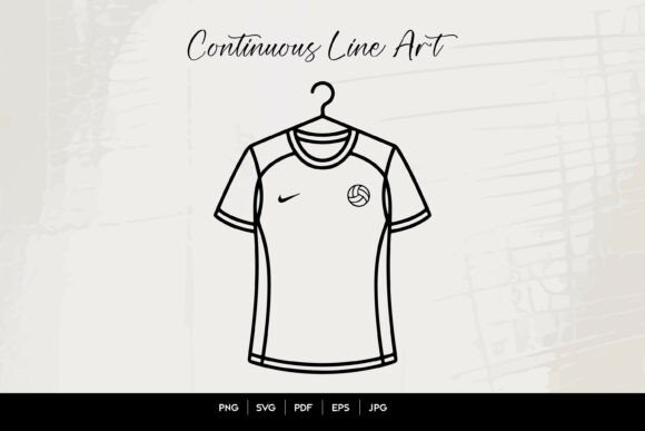 Download Continuous Line Soccer Jersey - Continuous Collection