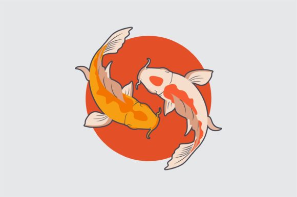 Download Japanese Koi Fish Illustration Vector - Illustration Collection