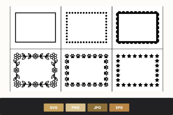 Download Black and White Decorative Border Frames - Decorative Collection