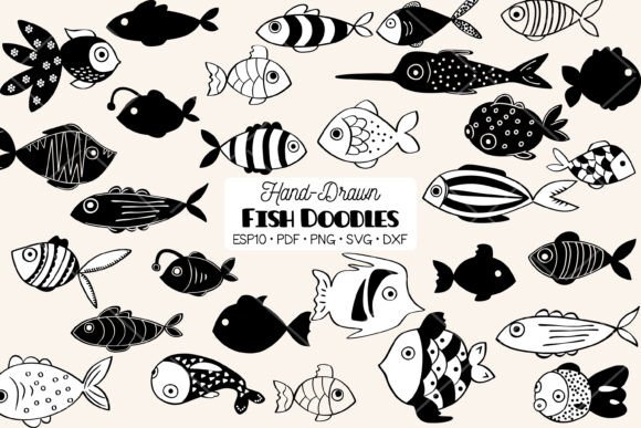 Download Hand Drawn Fish | Cute Tropical Fishes - Tropical Collection